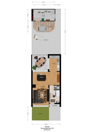 Floorplan - Woenselsestraat 303, 5623 EC Eindhoven